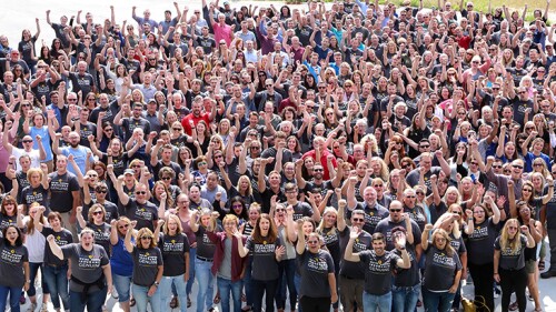 SECURA associates outside for a photo