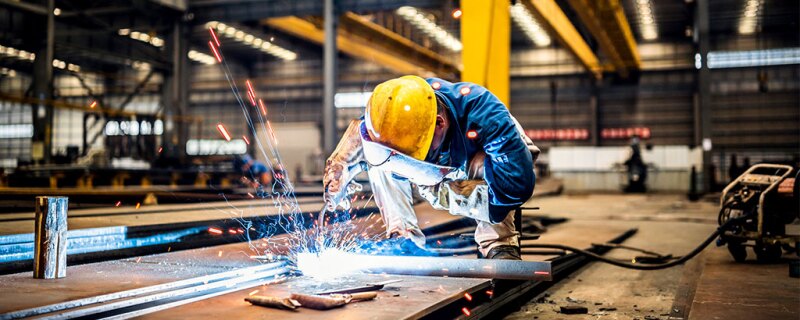 A man welding